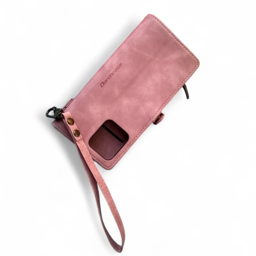 🛍️🎉NWOT - DEFENCASE All Round ShockProof Pink Leather Soft-Touch Smartphone Case